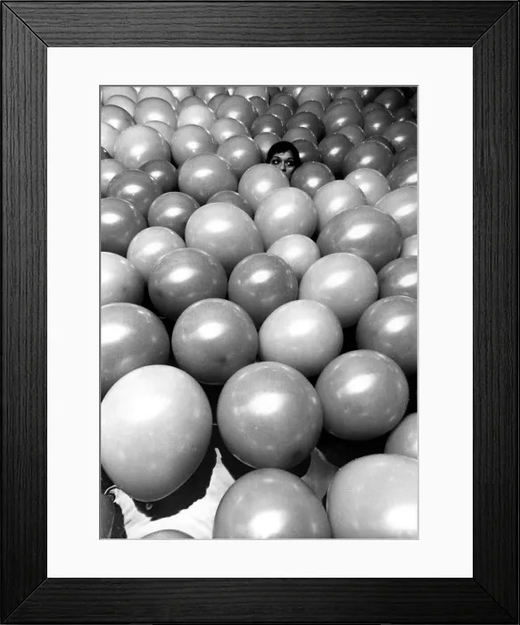 Framed Print : A model looks a little lost, like in the house of mirrors