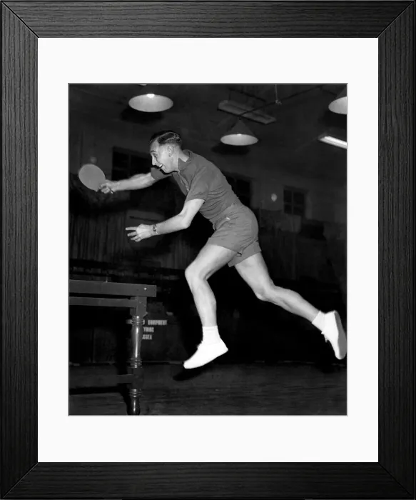 Framed Print : Jonny Leach in play. November 1954 P009846 Framed Print : Jonny Leach in play. November 1954 P009846