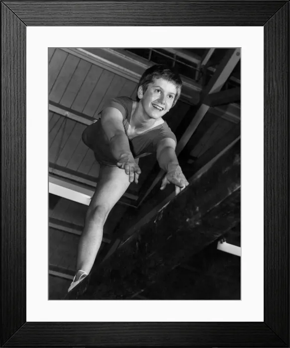Framed Print : Mary Prestidge in training. January 1968 P009804 Framed Print : Mary Prestidge in training. January 1968 P009804
