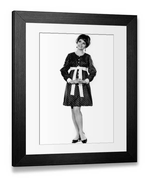 Framed Print : Reveille fashions: Carol Chilvers. September 1969 P008487