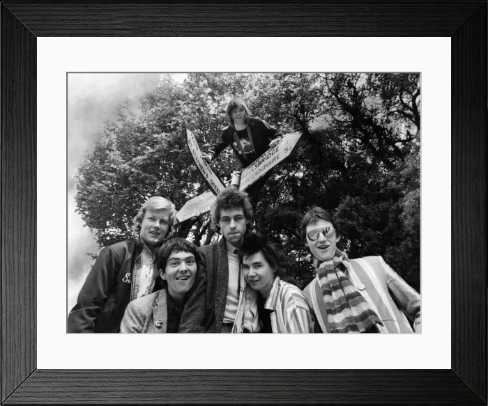 Framed Print : The Irish Rock Group The Boom Town Rats'photographed in Dublin Framed Print : The Irish Rock Group The Boom Town Rats'photographed in Dublin