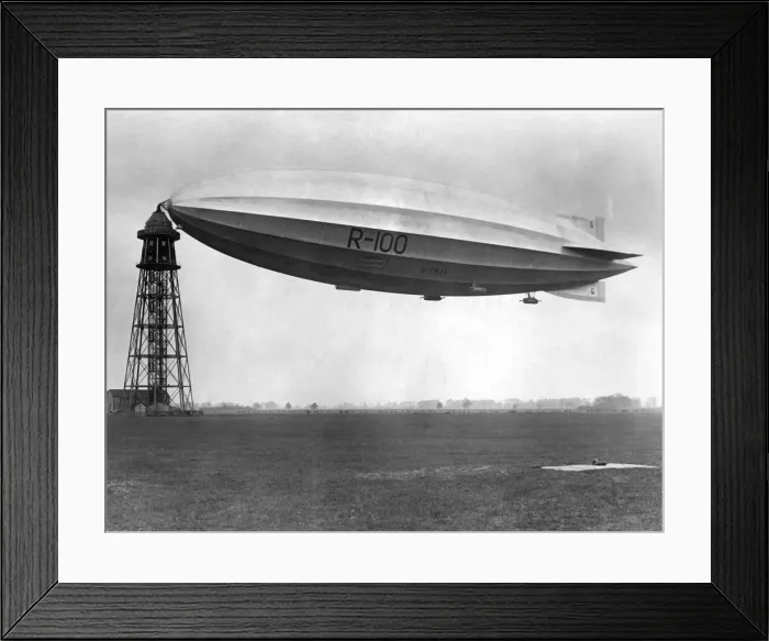 Framed Print : Vickers R100 at mast after return from Canada. It made a trans-Atlantic trip to Canada in Framed Print : Vickers R100 at mast after return from Canada. It made a trans-Atlantic trip to Canada in