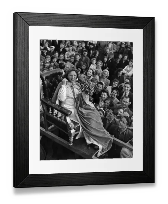 Framed Print : The Hops Festival Queen Miss Sally Burwood 16 September 1950