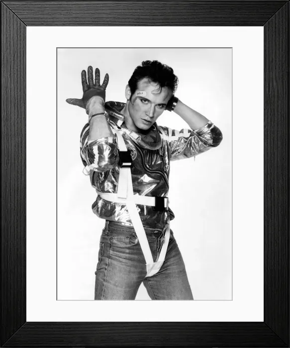 Framed Print : Adam Ant pictured in his new costume. September 1984 P003910 Framed Print : Adam Ant pictured in his new costume. September 1984 P003910