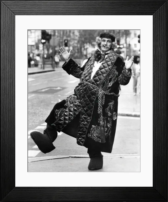 Framed Print : Russ Abbott as he will appear in Little Me. Russ as Randolph Worst