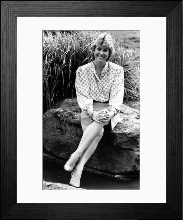 Framed Print : Jill Dando television presenter April 1988