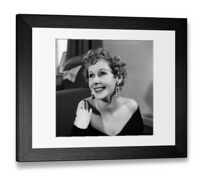 Framed Print : Model Gaby in a black jersey material dress with low cut neckline. March 1953 D1226 Framed Print : Model Gaby in a black jersey material dress with low cut neckline. March 1953 D1226