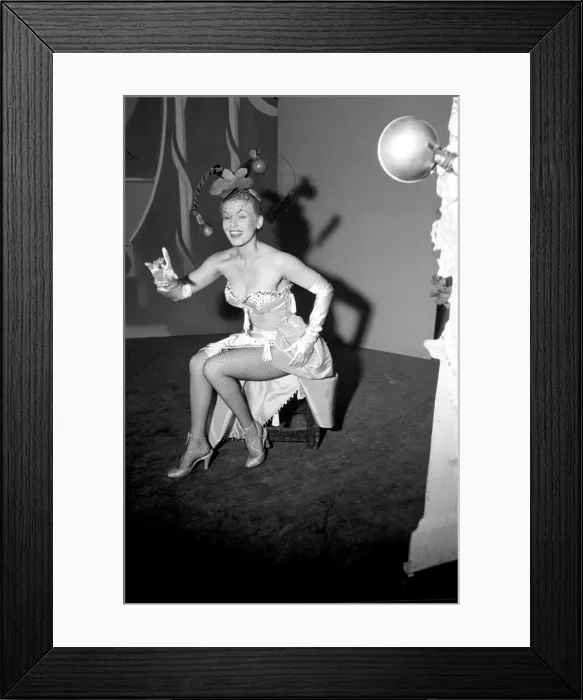 Framed Print : Gillian Swinton seen here wearing The Adam and Eve Hat Framed Print : Gillian Swinton seen here wearing The Adam and Eve Hat
