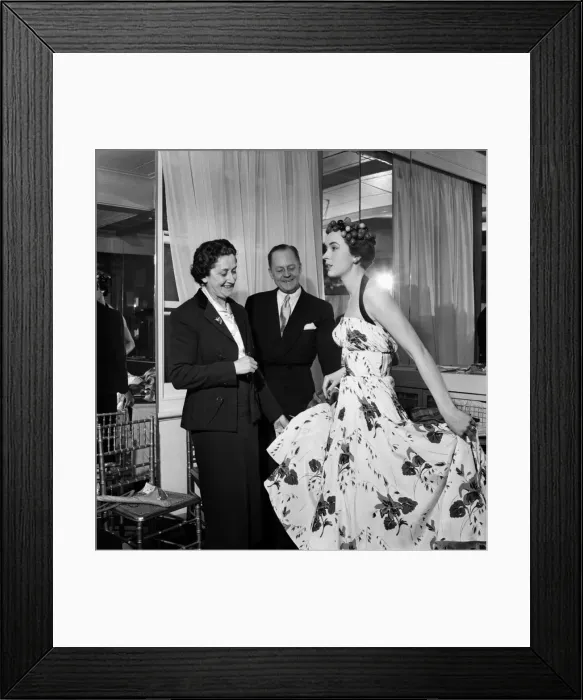 Framed Print : Dress Show at one of the great English Couturiers Digby Morton Framed Print : Dress Show at one of the great English Couturiers Digby Morton
