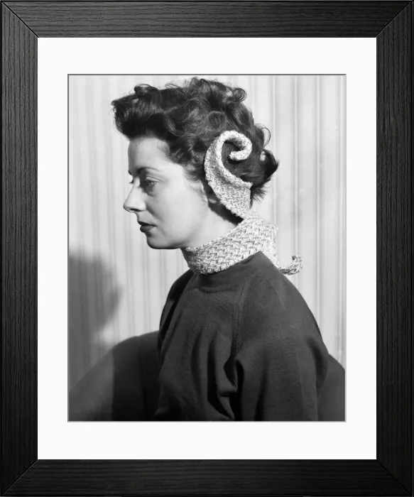 Framed Print : One of the 95 Way Hats'that cost 10 guineas in white nylon and gold thread Framed Print : One of the 95 Way Hats'that cost 10 guineas in white nylon and gold thread