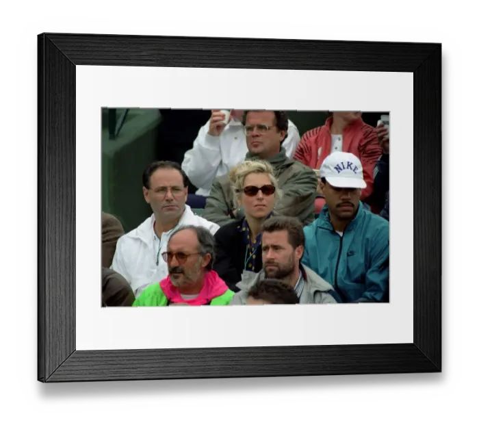 Framed Print : All England Lawn Tennis Championships at Wimbledon John McEnroe