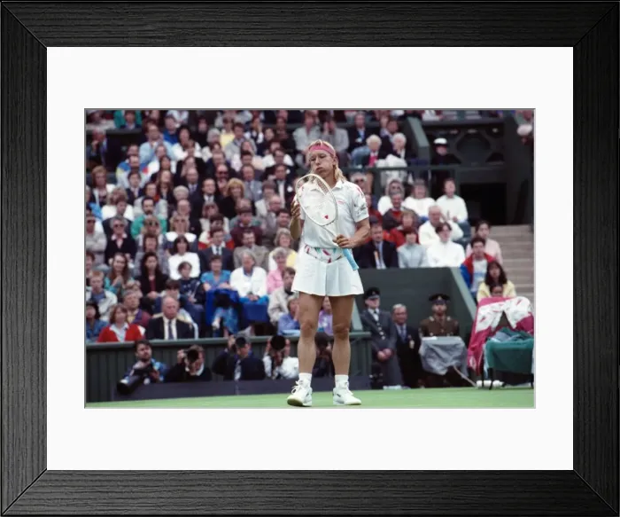 Framed Print : All England Lawn Tennis Championships at Wimbledon Ladies Singles First Round