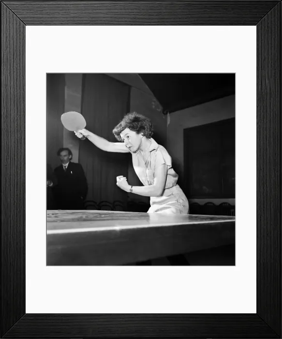 Framed Print : Table Tennis Contest. August 1953 D461-013 Framed Print : Table Tennis Contest. August 1953 D461-013