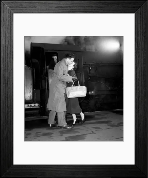 Framed Print : Back in February 1953, a steamy brief encounter occurs on Paddington station