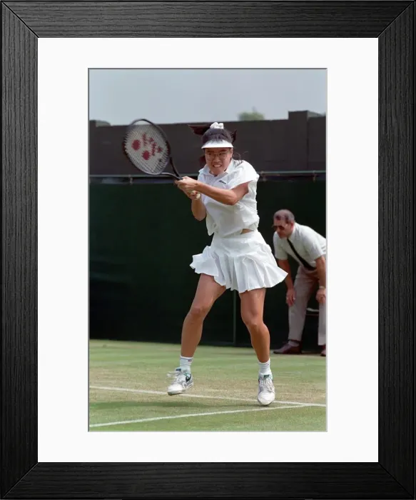 Framed Print : All England Lawn Tennis Championships at Wimbledon Ladies Singles Second Round