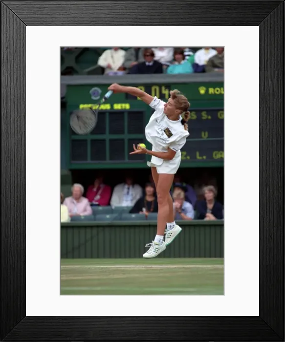 Framed Print : All England Lawn Tennis Championships at Wimbledon Ladies Singles Semi Final Framed Print : All England Lawn Tennis Championships at Wimbledon Ladies Singles Semi Final