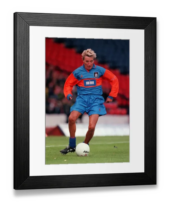 Framed Print : Rod Stewart May 1999 Celebrity All Stars v Queens Park in the first match played