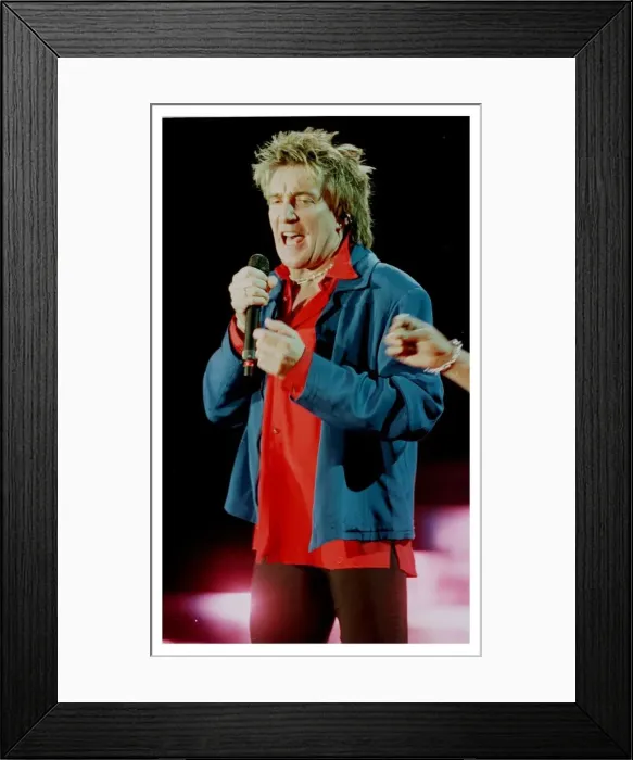 Framed Print : Rod Stewart concert December 1998 in Keil Germany