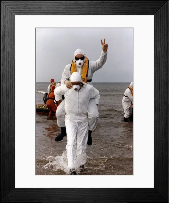 Framed Print : Bono member of Pop Group U2 at a Sellafield beach Framed Print : Bono member of Pop Group U2 at a Sellafield beach