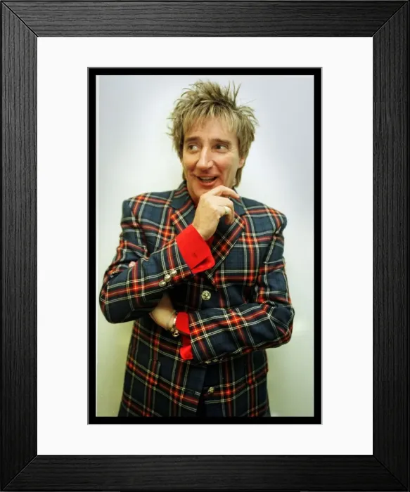 Framed Print : Rod Stewart pop singer December 1998 Framed Print : Rod Stewart pop singer December 1998