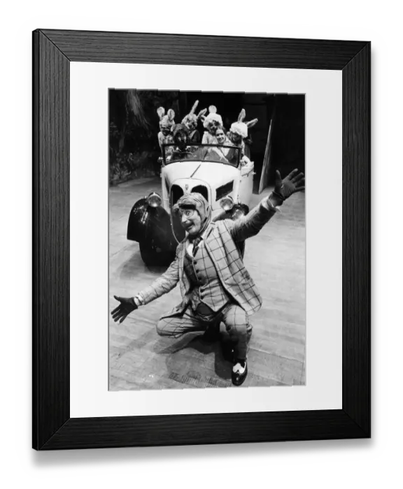 Framed Print : Mr. Toad (David Bluestone) with a carload of youngsters, plus Mr