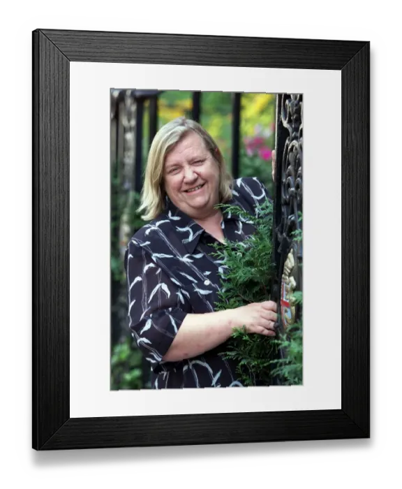 Framed Print : Clarissa Dickson Wright September 1999 remaining half of the Two Fat Ladies