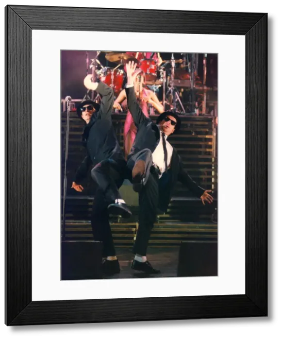 Framed Print : The Blues Brothers, Elwood, played by Ian McKeith, left, and Jake, played by Brad Henshaw Framed Print : The Blues Brothers, Elwood, played by Ian McKeith, left, and Jake, played by Brad Henshaw