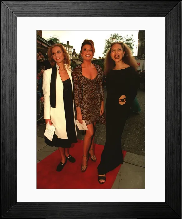 Framed Print : Tracy Shaw Tina Hobley and Angela Griffin from Coronation Street arrive for the Bafta