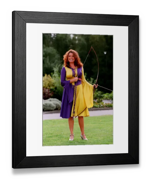 Framed Print : Tina Hobley Actress September 98 Ex Coronation street actress dressed in panto Framed Print : Tina Hobley Actress September 98 Ex Coronation street actress dressed in panto