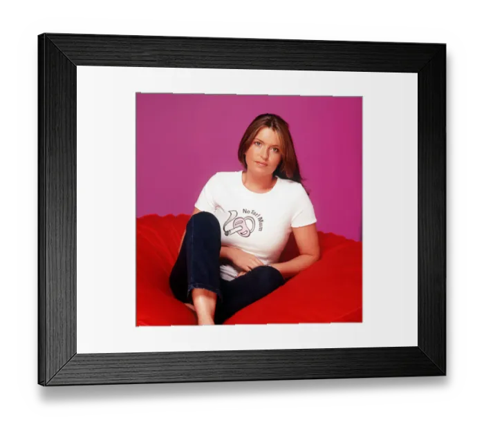 Framed Print : Tina Hobley actress studio shots June 1999 who appears in Harbour Lights TV Framed Print : Tina Hobley actress studio shots June 1999 who appears in Harbour Lights TV