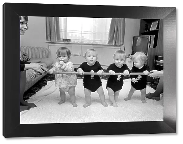 Babies. Massey Quads. Now we are nearly one. Last Easter the Massy Quads hit
