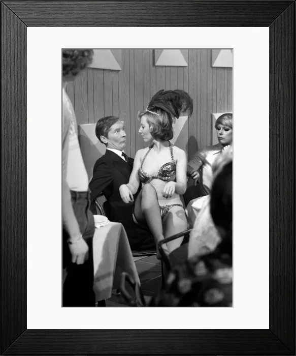 Framed Print : Pinewood Studios for film nCarry on Behindi: Jenny Cox a comedy actress who had to learn Framed Print : Pinewood Studios for film nCarry on Behindi: Jenny Cox a comedy actress who had to learn