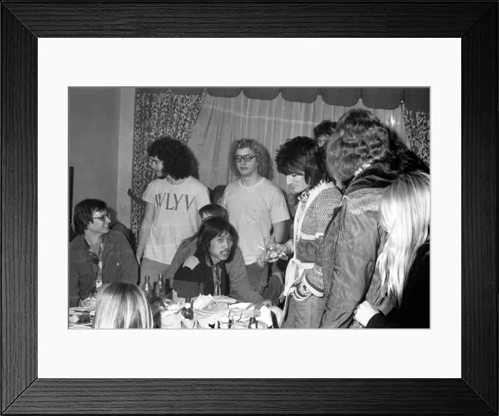 Framed Print : The Faces tour of the USA and Canada, February and March 1975