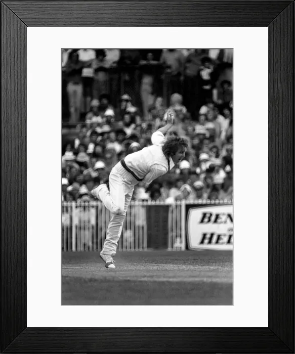 Framed Print : Australia v England 3rd test match in Melbourne. Jeff Thomson Australian fast bowler Framed Print : Australia v England 3rd test match in Melbourne. Jeff Thomson Australian fast bowler