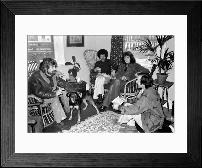 Framed Print : Squatters: The kitchen sink as well'. Even a kitchen sink