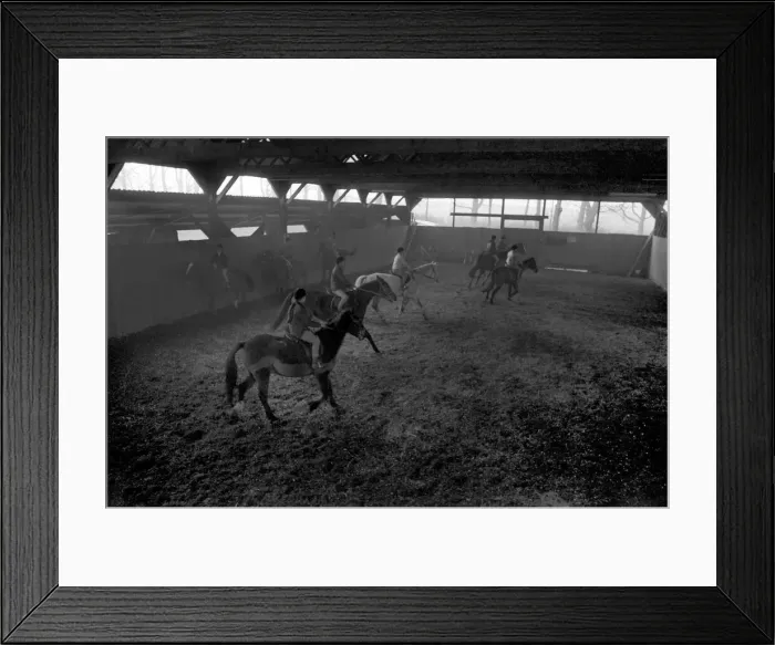 Framed Print : School for training jockey. The apprentices training centre for jockeys is at Kenilworth Framed Print : School for training jockey. The apprentices training centre for jockeys is at Kenilworth