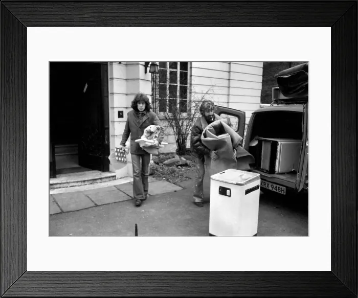 Framed Print : Squatters: The kitchen sink as well'. Even a kitchen sink
