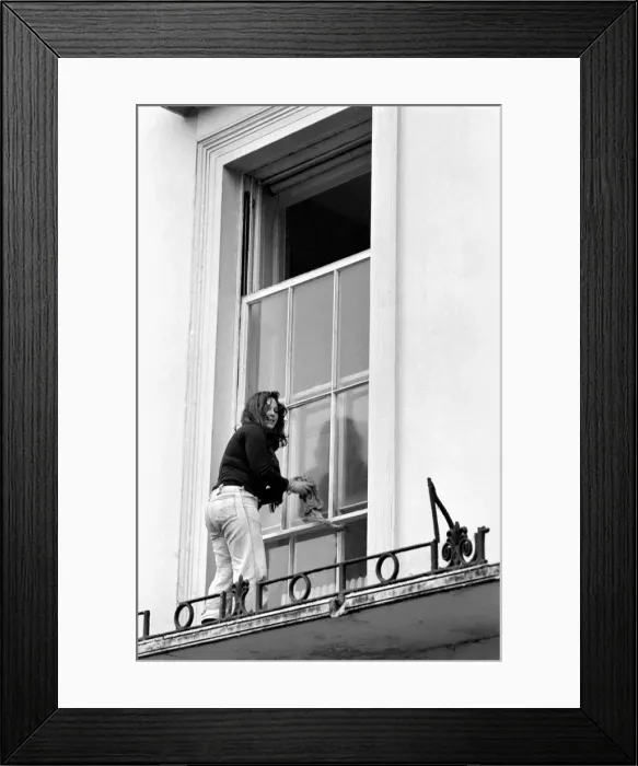 Framed Print : Squatters: The kitchen sink as well'. Even a kitchen sink