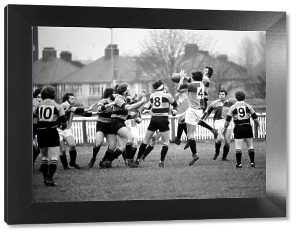 Rugby Union Matches: Harlequins (18) vs. Newport (6). December 1974 74-7565-010