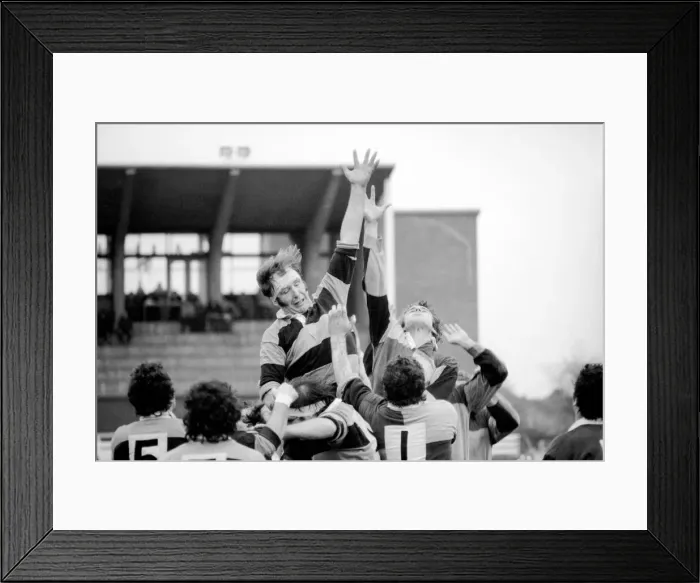 Framed Print : Rugby Union Matches: Harlequins (18) vs. Newport (6). December 1974 74-7565-007 Framed Print : Rugby Union Matches: Harlequins (18) vs. Newport (6). December 1974 74-7565-007