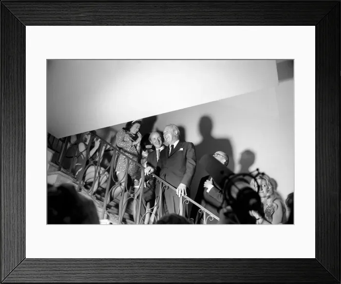 Framed Print : Mr. Edward Heath at Tory H. Q. after winning General Election Framed Print : Mr. Edward Heath at Tory H. Q. after winning General Election