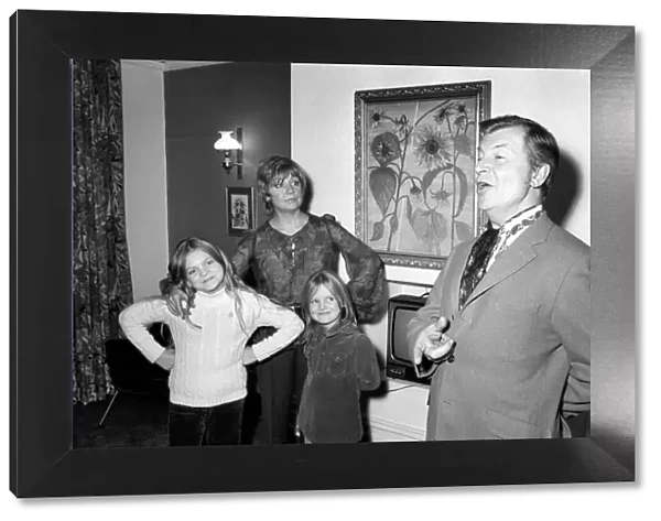 Comedian  /  Humour: Clive Dunne and family. Clive Dunne at home with his wife, Priscilla