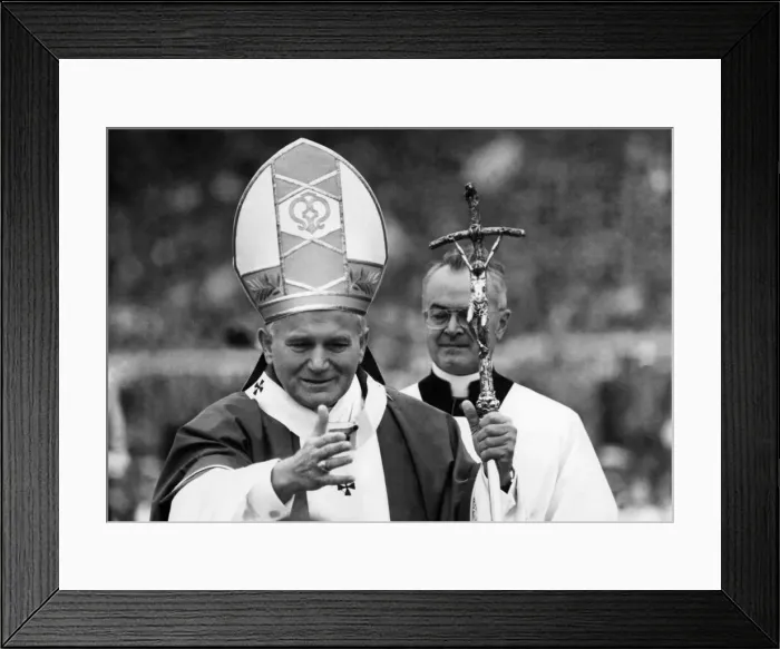 Framed Print : Pope John Paul II: Visit to Ireland. May 1981 P005928 Framed Print : Pope John Paul II: Visit to Ireland. May 1981 P005928
