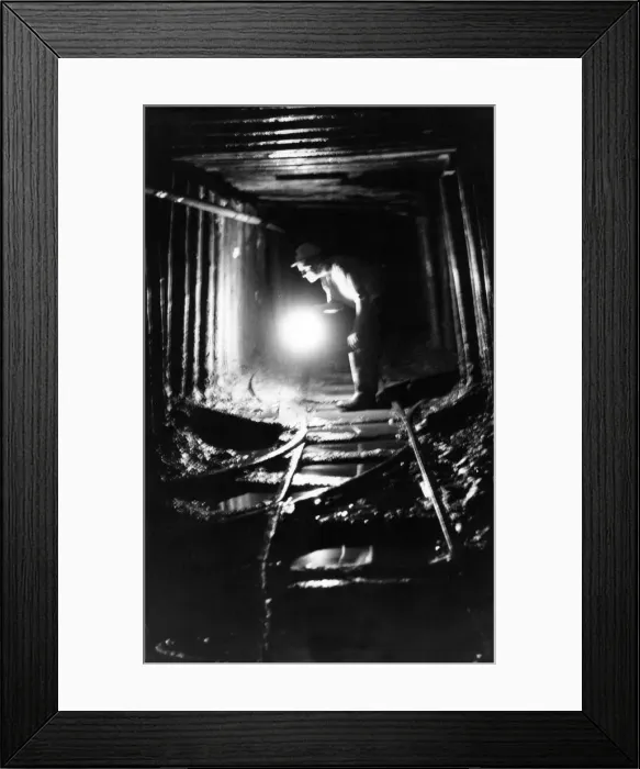 Framed Print : Manager, Charlie Fisher, of the Smithy Dene Drift Coal Mine, Chester-le-Street Framed Print : Manager, Charlie Fisher, of the Smithy Dene Drift Coal Mine, Chester-le-Street