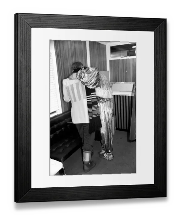 Framed Print : Rod Stewart and Elton John. Pop superstars Rod Stewart and Elton John make it up back Framed Print : Rod Stewart and Elton John. Pop superstars Rod Stewart and Elton John make it up back