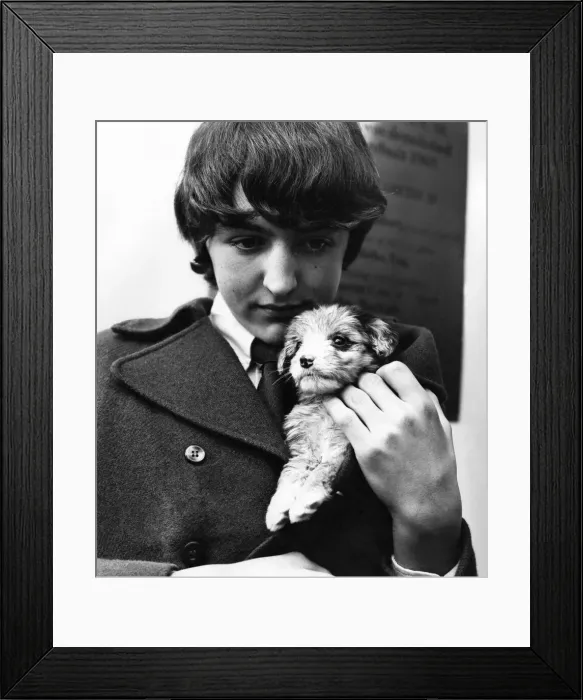 Framed Print : Schoolboy Eric Zamma with Spike'. January 1971 P006107