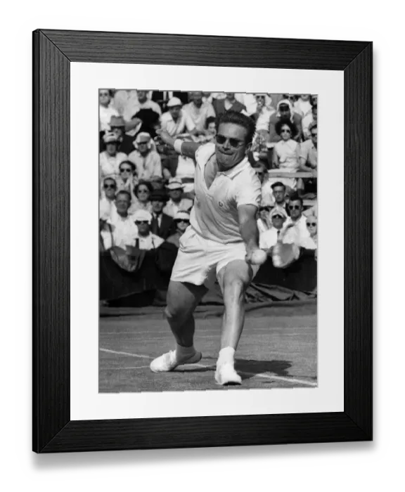 Framed Print : Jaroslav Drobny the self-exiled Czech who won the Wimbledon lawn tennis title after years