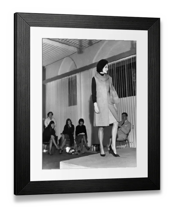 Framed Print : Quant Fashion Show. September 1962 P006409 Framed Print : Quant Fashion Show. September 1962 P006409