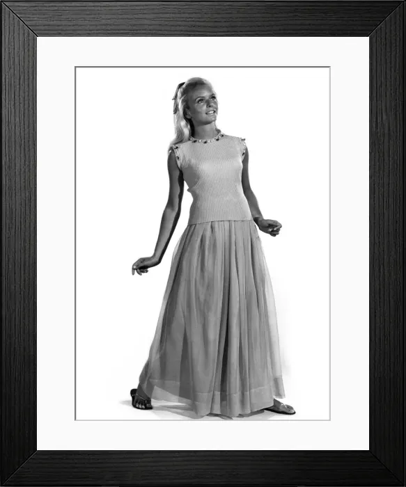Framed Print : Reveille Patterns. Laid back model Anne-Marie Greber. October 1967 P006314 Framed Print : Reveille Patterns. Laid back model Anne-Marie Greber. October 1967 P006314