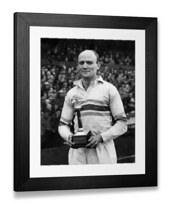 Framed Print : Bevan Brian of Warrington. Rugby player of the year. December 1955 P005846 Framed Print : Bevan Brian of Warrington. Rugby player of the year. December 1955 P005846